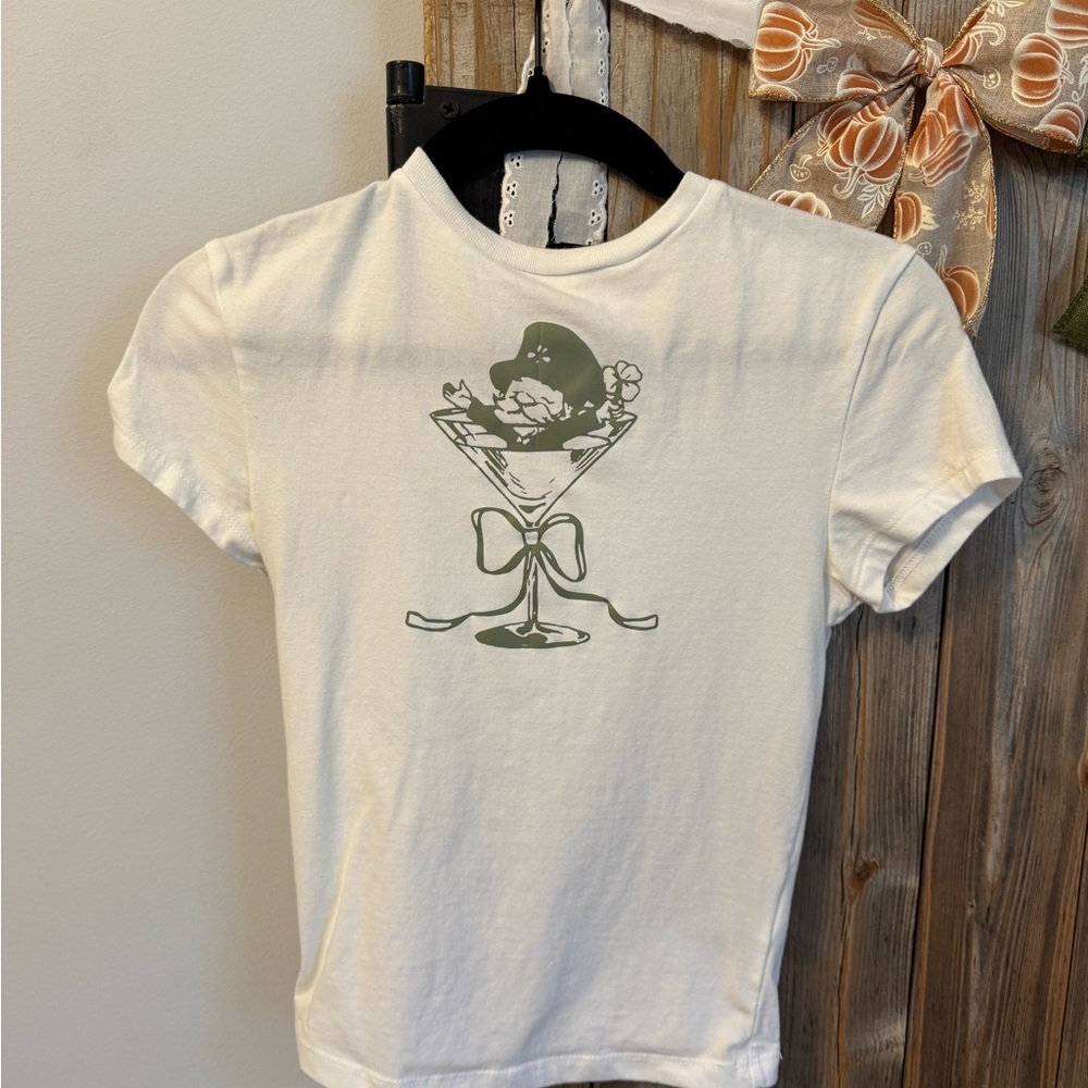 White Graphic Tee